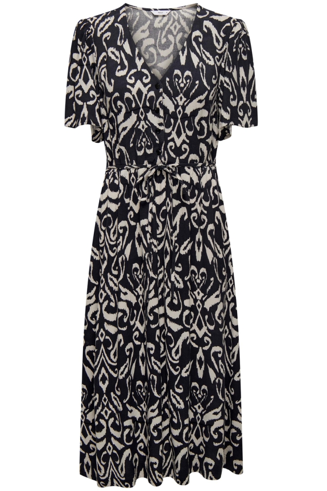 ONLHALIA S/S MIDI DRESS WVN NOOS 15323675 NIGHT SKY/MALENE GRAPHIC